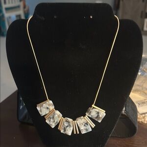 Banana Republic Gold and Black Necklace